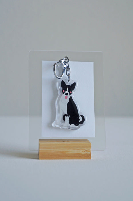 Basenji Epoxy Keychain