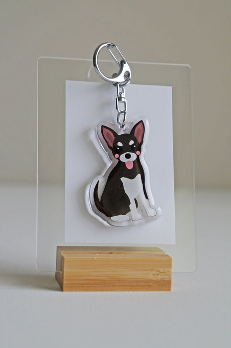 Chihuahua Epoxy Keychain