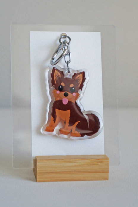 Chihuahua Epoxy Keychain