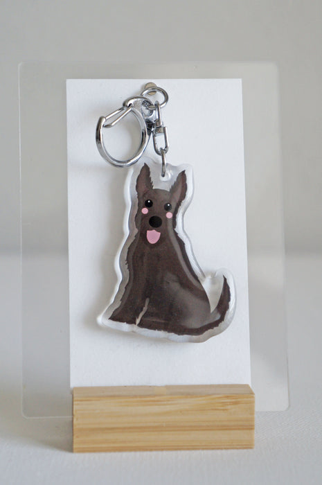 Scottish Terrier Epoxy Keychain