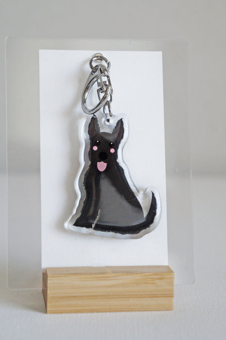 Scottish Terrier Epoxy Keychain