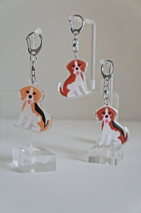 Beagle Epoxy Keychain