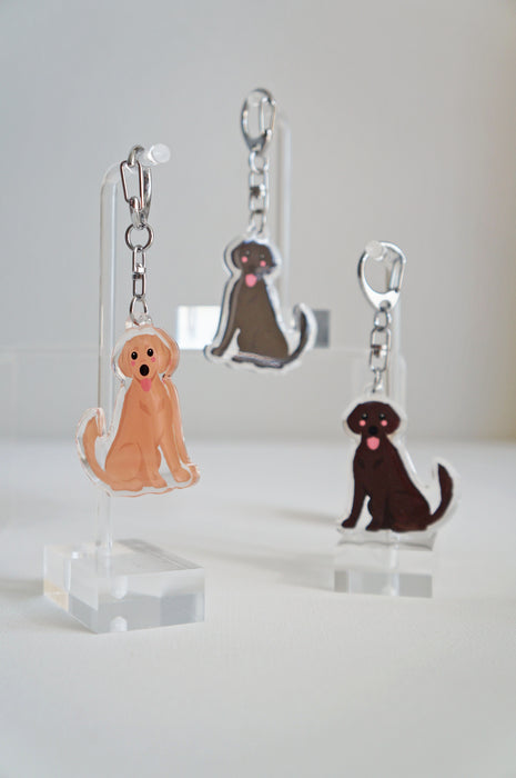 Labrador Retriever Epoxy Keychain