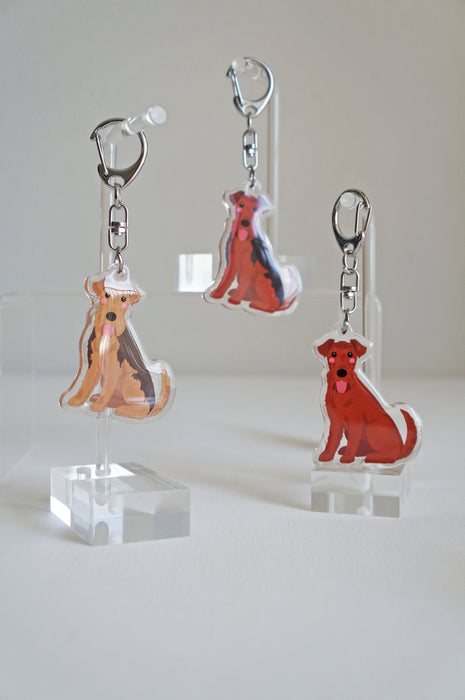 Welsh Terrier Epoxy Keychain