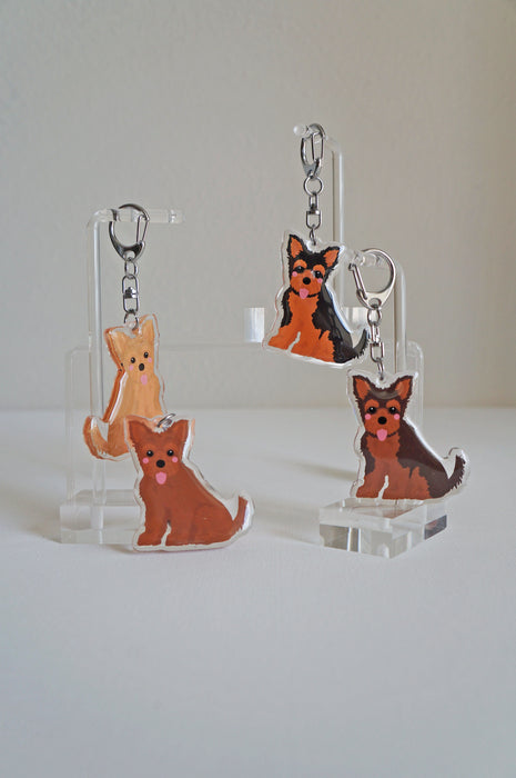 Yorkshire Terrier Epoxy Keychain