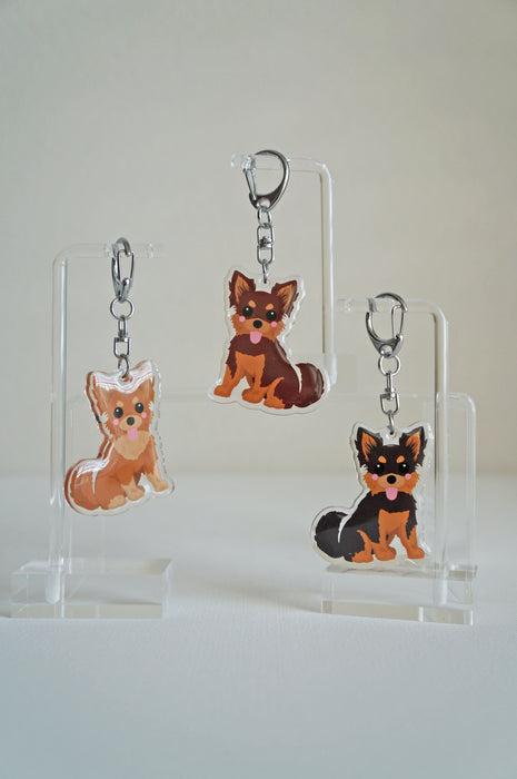 Chihuahua Epoxy Keychain