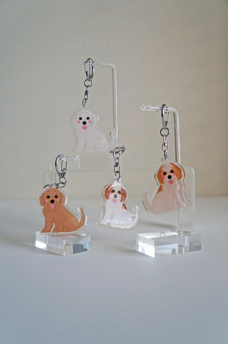 Cavachon Epoxy Keychain