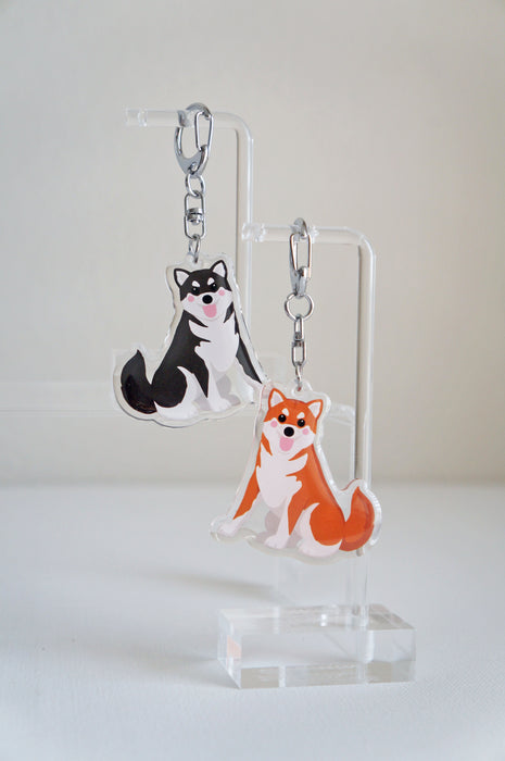 Shiba Inu Epoxy Keychain