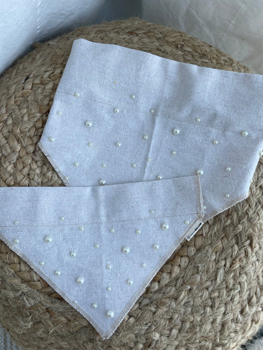 Pearl Canvas Pet Bandanas