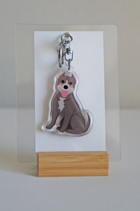 Pitbull Epoxy Keychain