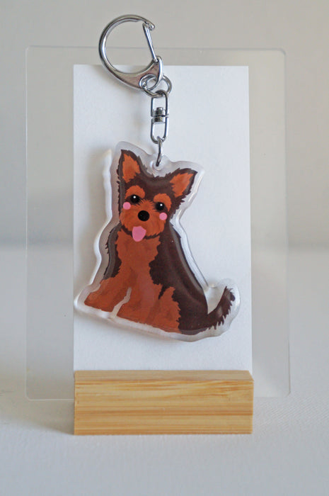 Yorkshire Terrier Epoxy Keychain