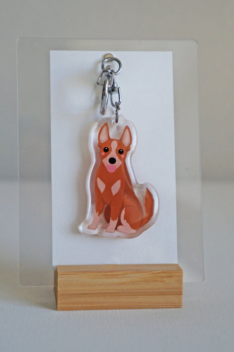 Australian Cattle Dog Epoxy Keychain