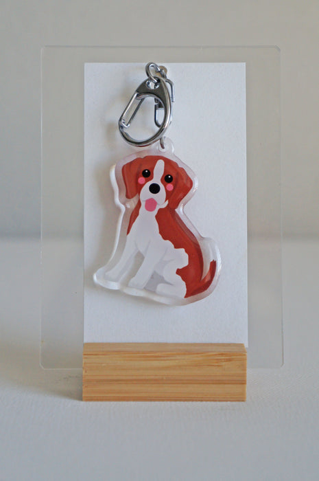 Beagle Epoxy Keychain