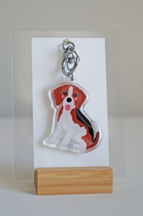 Beagle Epoxy Keychain