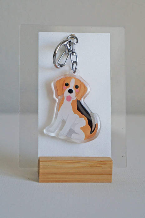 Beagle Epoxy Keychain