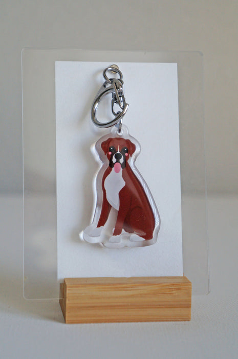 Boxer Epoxy Keychain