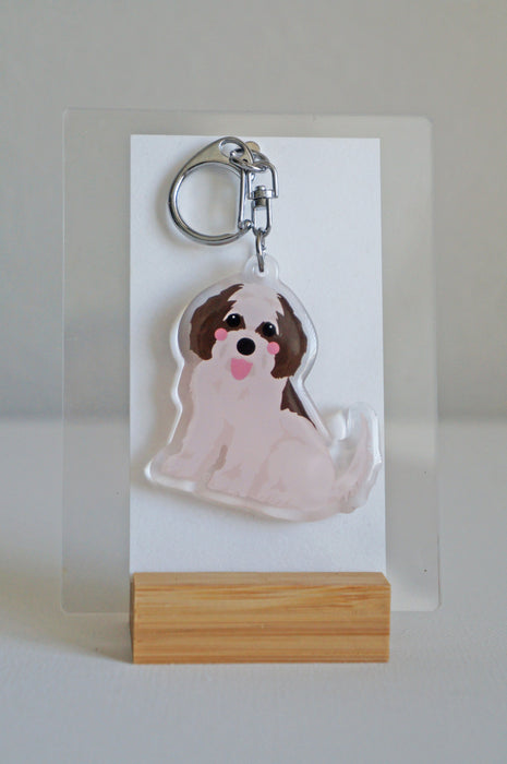 Cavachon Epoxy Keychain