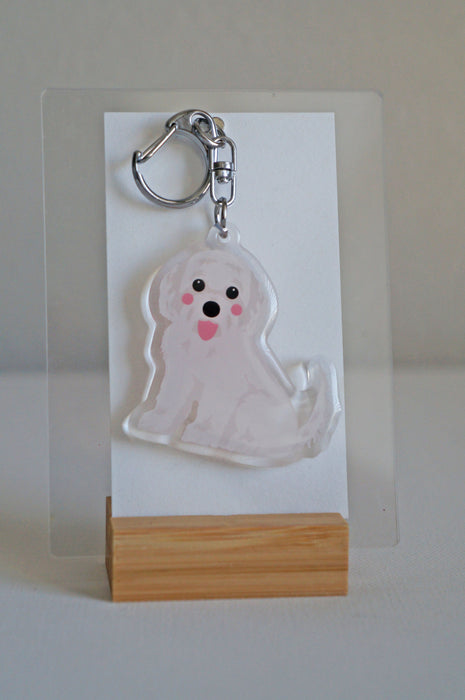 Cavachon Epoxy Keychain