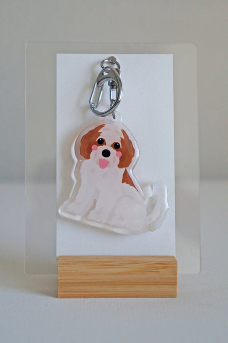 Cavachon Epoxy Keychain