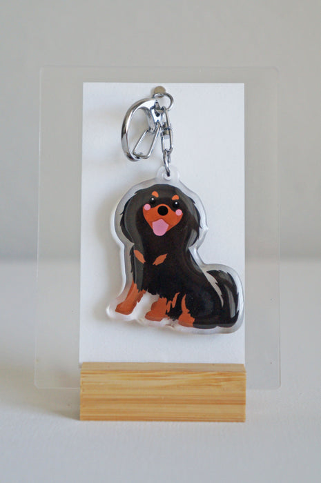 Cavalier King Charles Spaniel Epoxy Keychain