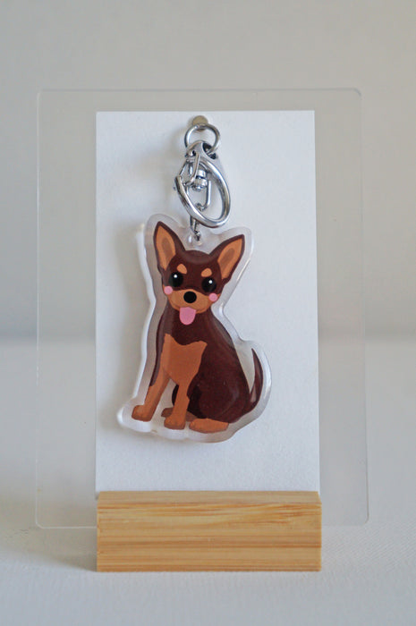 Chihuahua Epoxy Keychain