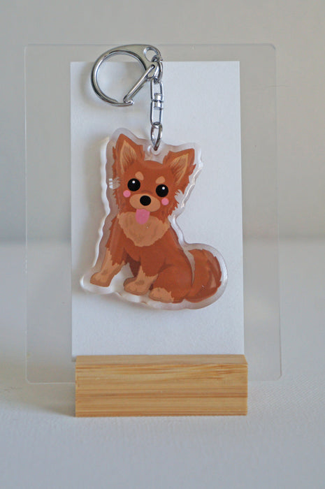 Chihuahua Epoxy Keychain