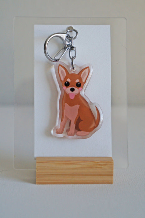 Chihuahua Epoxy Keychain