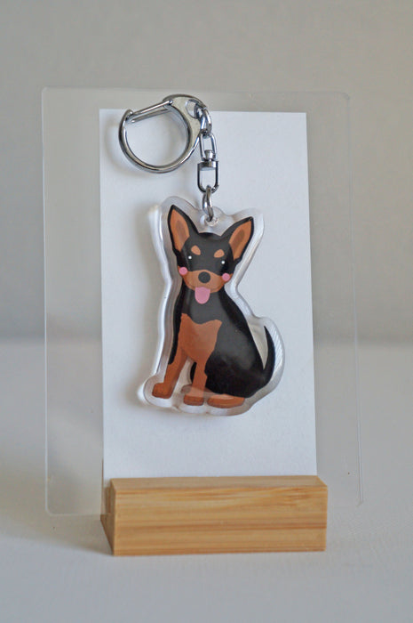 Chihuahua Epoxy Keychain