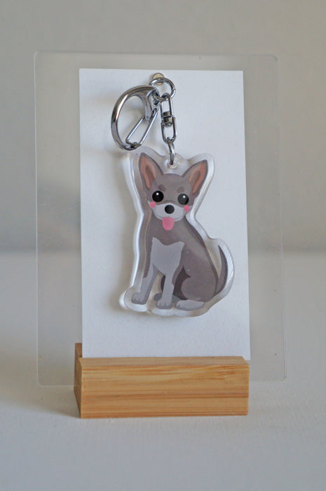 Chihuahua Epoxy Keychain