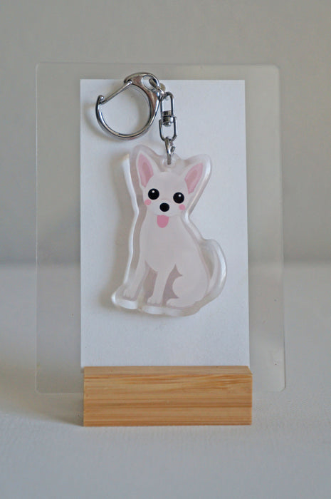 Chihuahua Epoxy Keychain