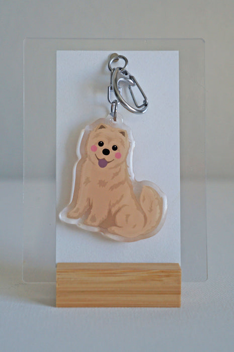 Chow Chow Epoxy Keychain