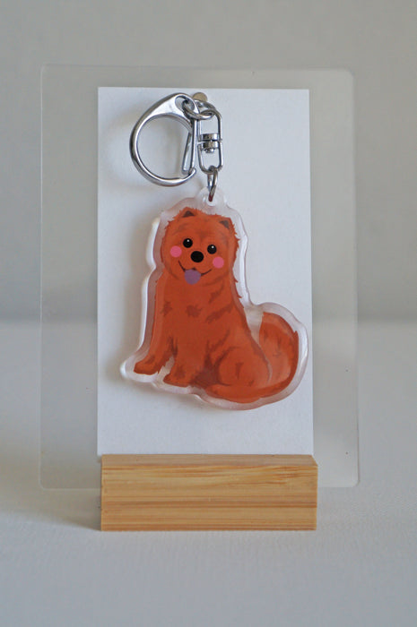 Chow Chow Epoxy Keychain