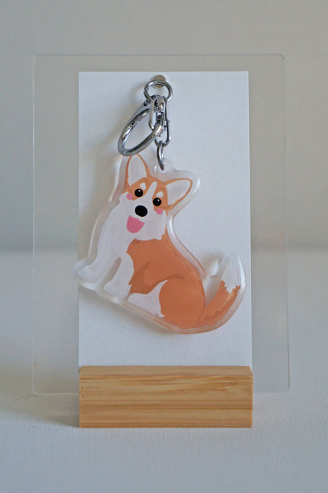 Corgi Epoxy Keychain