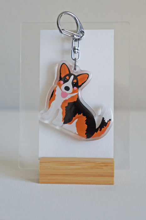 Corgi Epoxy Keychain