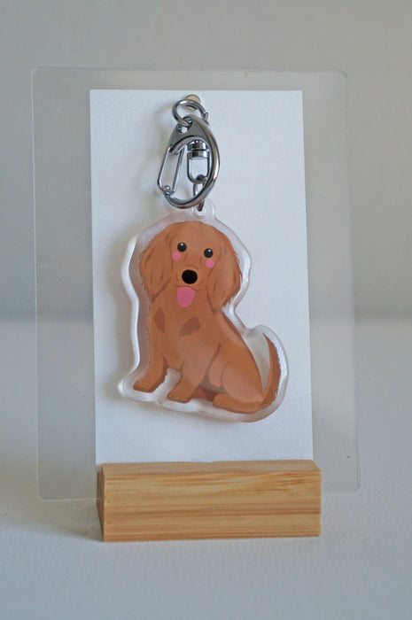 Dachshund Epoxy Keychain