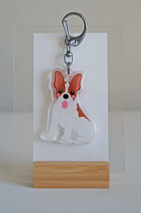 French Bulldog Epoxy Keychain