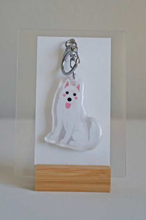 Husky Epoxy Keychain