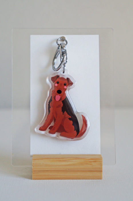 Welsh Terrier Epoxy Keychain