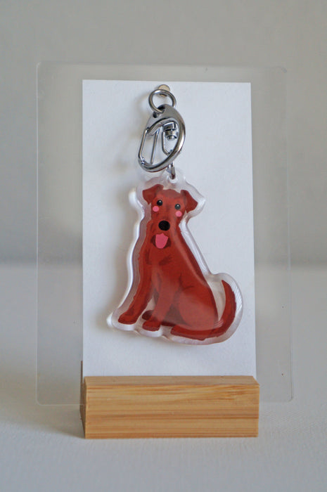 Welsh Terrier Epoxy Keychain