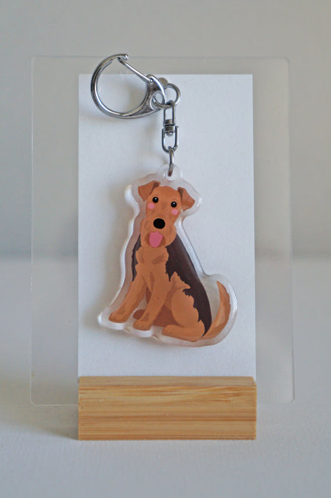 Welsh Terrier Epoxy Keychain