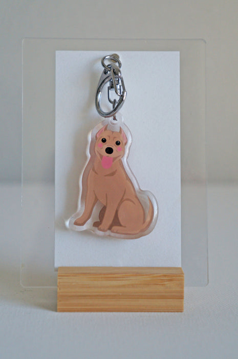 Pitbull Epoxy Keychain