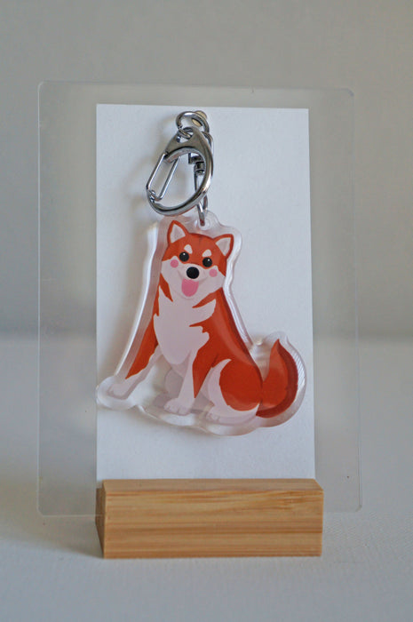 Shiba Inu Epoxy Keychain