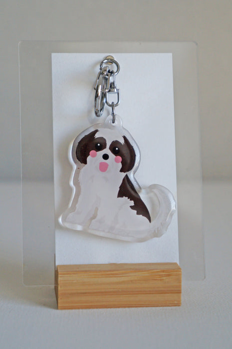 Shih Tzu Epoxy Keychain