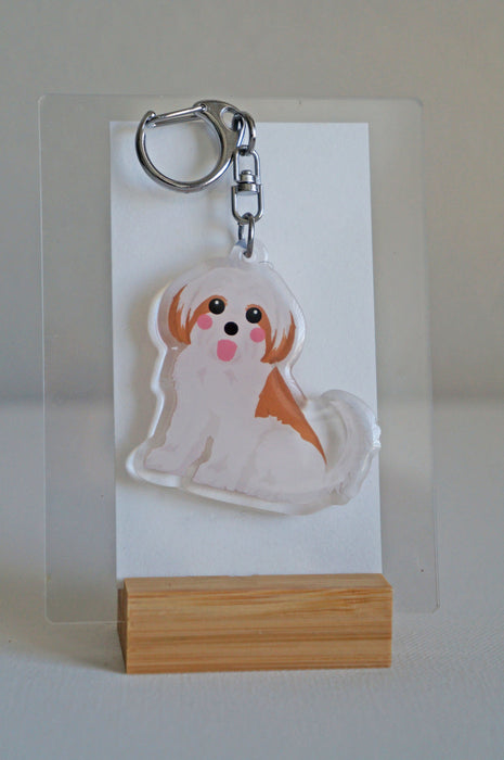 Shih Tzu Epoxy Keychain