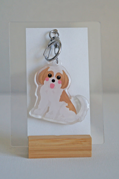 Shih Tzu Epoxy Keychain