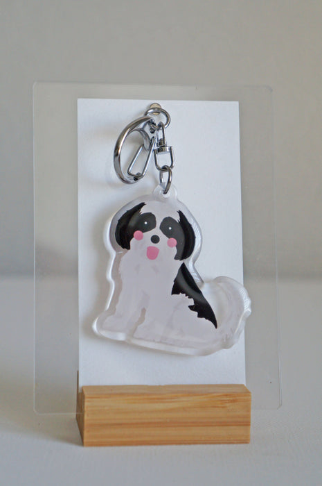 Shih Tzu Epoxy Keychain