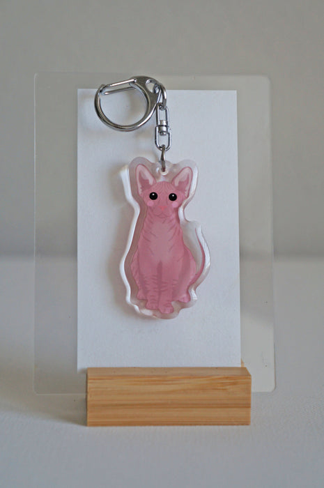 Sphinx Cat Epoxy Keychain