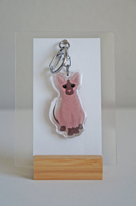 Sphinx Cat Epoxy Keychain