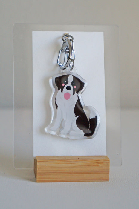 Saint Bernard Epoxy Keychain