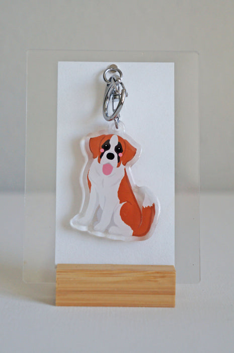 Saint Bernard Epoxy Keychain